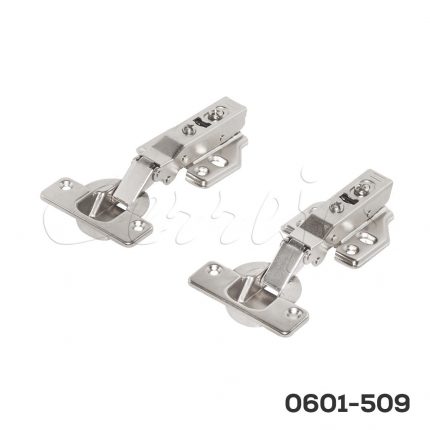 Bisagra para puerta gruesa Cerrajes  Ø=40mm cuello 00 52x7,5mm 95° niquelada cierre suave H=0mm