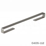 Jaladera Zamak cc 192 mm L=287 mm 4616 Z22 Niquel cepillado Tornillo M4x25mm
