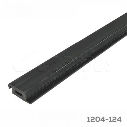 Empaque para cristal  Cerrajes "Sistema 20-20" L=3000mm Plástico Negro