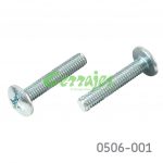 Tornillo para jaladera métrico M4 L=22 mm Paso 0,7 mm PH2/SL Zincado sin punta