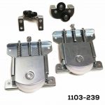 Jgo de Carretillas y Guías para 1 puerta "Eleganzza" Max.60 kg