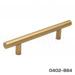 Jaladera barra hueca Acero Inoxidable cc 96 mm L=154 mm 4469 I26 Dorada Tornillo #8 - 32x1"