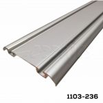 Carril inferior "Eleganzza"-STRUTTURA 39 mm, Color Bronce Obscuro, L=3 m