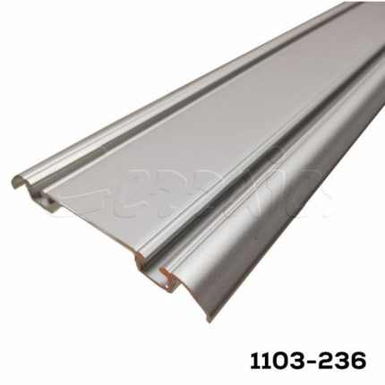 Carril inferior "Eleganzza"-STRUTTURA 39 mm, Color Bronce Obscuro, L=3000 mm