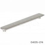 Jaladera Zamak cc 160 mm L=185 mm 4665 Z22 Niquel cepillado Tornillo M4x25mm