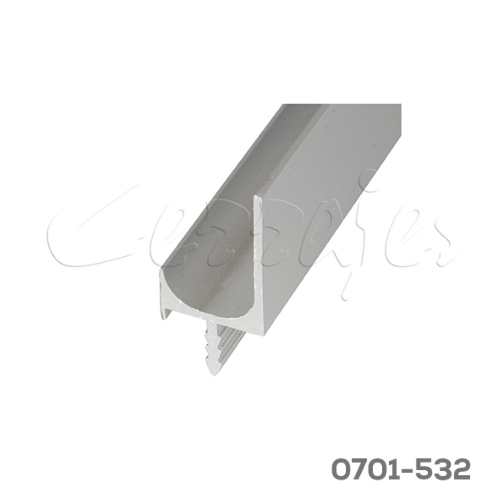 A5311D0921D7C76FBF6D23CF5C47F28D.jpg Jaladera de embutir a canto en "L" H=37 mm L=3m Aluminio anodizado natural mate - Image 1