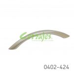 Jaladera Aluminio cc 96 mm L=122 mm 4256 Z23 Niquel mate Tornillo M4x25mm