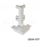 Unión esquina externa Cerrajes "Gola" H=57mm Zamak gris