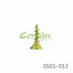 Tornillo fijación de herrajes cabeza plana "Gripper" #6 x1/2" (12,7mm) PH2 Latón brillante con punta