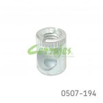 Cámara para ensamble Italiana Ferramenta "Cross Dowel" Ø=10mmH=15mm M6 para 18mm Zincado