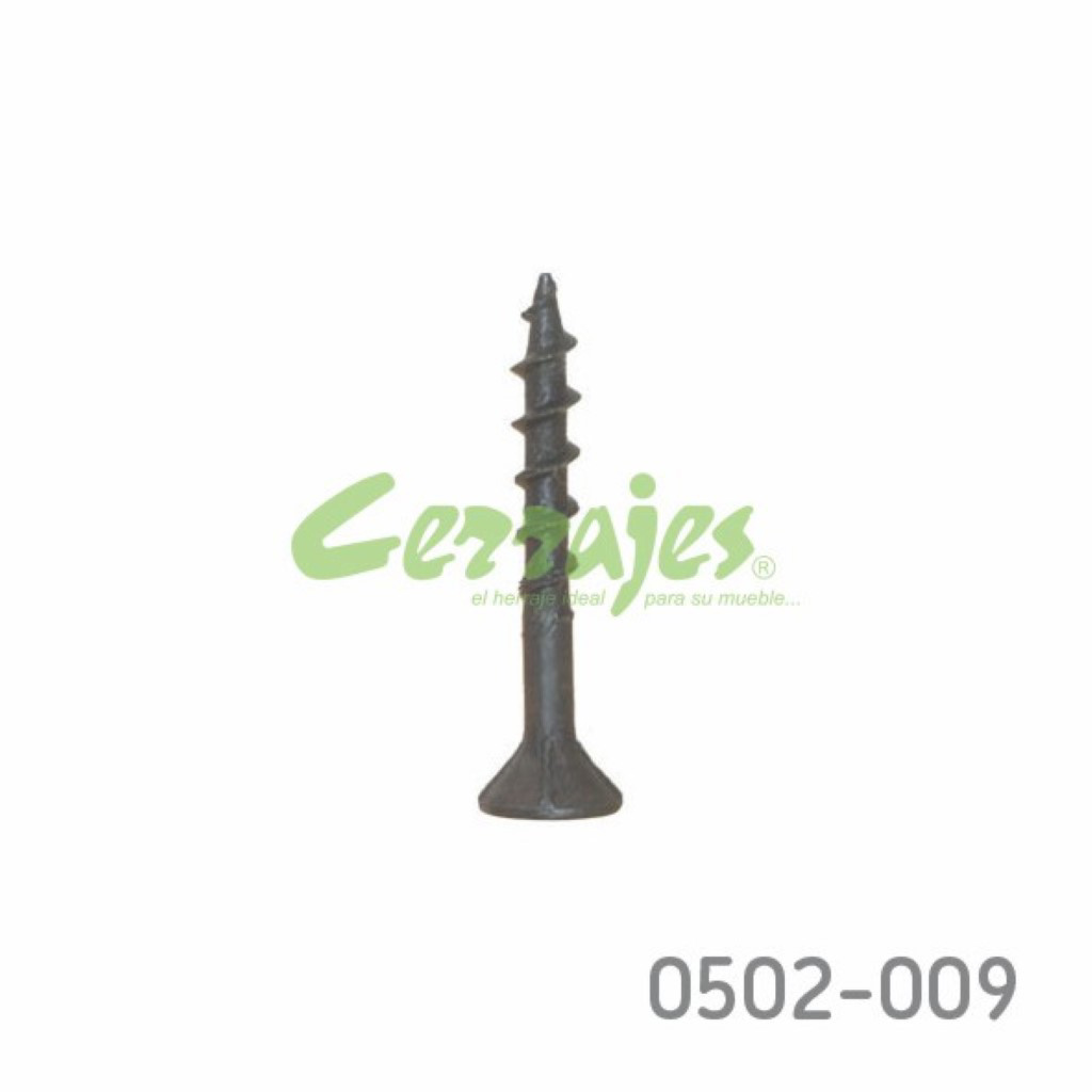 AA07A4560D252D3FCCFA7DC89B879BF7.jpg Tornillo para unión de madera cabeza plana "Sinker" #9 x3" (76,2 mm) PH2 Negro con punta - Image 1