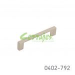 Jaladera Aluminio cc 96 mm L=108 mm 4515 A22 Niquel cepillado Tornillo M4x25mm