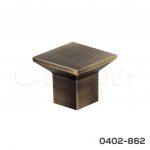 Botón Aluminio 4706 A18 Latón cepillado Tornillo M4x25mm