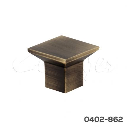 Botón Aluminio 4706 A18 Latón cepillado Tornillo M4x25mm