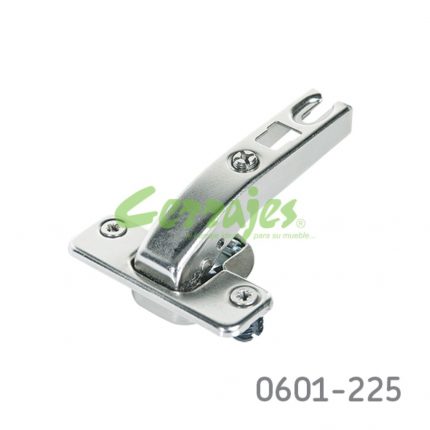 Bisagra para esquina FGV "MS86" "Slide On" Ø=35mm 48x6mm 90° Taquete Ø=10mm niquelada autocierre