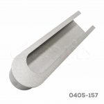 Jaladera de embutir Zamak cc 30x120 mm 4651 Z95 Gris cromo Tornillo M4x25mm