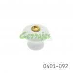 Botón Cerámica Ø=25 mm 5063 C78 Blanco Tornillo Gripper Gota 1-1/4"