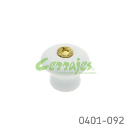 Botón Cerámica Ø=25 mm 5063 C78 Blanco Tornillo Gripper Gota 1-1/4"
