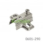 Base para bisagra Cerrajes  niquelada H=4mm 37x32mm 2 fijaciones