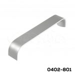 Jaladera Aluminio cc 160 mm L=168 mm 4680 A35 Anodizado natural mate Tornillo M4x25mm
