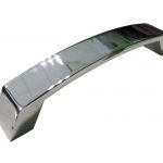 Jaladera Aluminio cc 128 mm L=137 mm 4517 A22 Cromado Tornillo M4x14mm