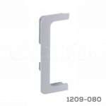 Remate doble "C" Cerrajes "Gola" H=76mm Zamak gris