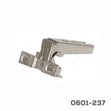 Bisagra puerta de aluminio sobrepuesta FGV "MS31" cuello 00 105° niquelada perfil abierto