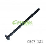 Tornillo conector cabella plana Ø=1/4"L=100 mm 20 hilos por pulgada Hex.4mm (Allen) Negro