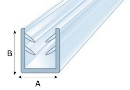Empaque universal u 4 mm con ceja flex 3 m