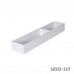 Organizador modular para cajón cubertero 2 secciones (1-CH 1-MD) Cerrajes Poliestireno blanco