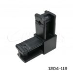 Unión 2 lados Cerrajes "Sistema 20-20" Zamak Negro