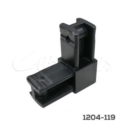 Unión 2 lados Cerrajes "Sistema 20-20" Zamak Negro