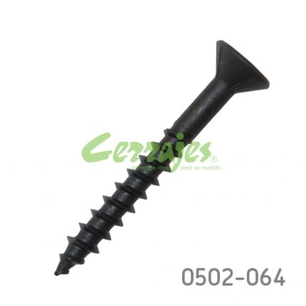 Tornillo para unión de madera cabeza plana "Sinker" #14 x2" (50,8 mm) PH3 Negro con punta
