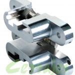 Bisagra para puerta Cerrajes "Oculta" 19x95mm Zamak con Acero inoxidable