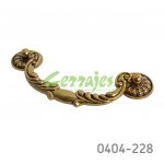 Jaladera Zamak cc 123 mm L=160 mm 2092 Z16 Latón antiguo