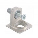 Ménsula de soporte para entrepaño Italiana Ferramenta "PK2" H=14,8mm niquelado con taquete 5mm