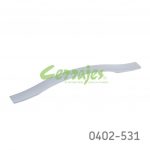 Jaladera Aluminio cc 160 mm L=232 mm 4338 A09 Cromo mate Tornillo M4x25mm
