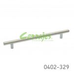 Jaladera Aluminio cc 192 mm L=252 mm 4044 A14 Niquel cepillado Tornillo M4x25mm