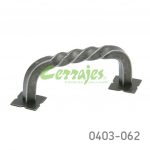Jaladera Hierro (Acero) cc 76 mm L=103 mm 3044 H32 Pewter negro Tornillo #8 - 32X1"