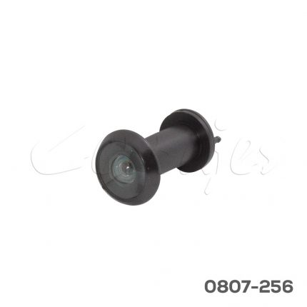 Mirilla 200° Ø30 mm Ø16 mm 35-55 mm con cubierta Negro mate