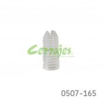 Taquete blanco de plástico 5 mm (25)