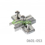 Base para bisagra Salice B2V4H39 S200 taquete Ø=5mm niquelada H=3mm 37x32mm Acero