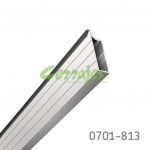 Perfil 4036 con jaladera perim. 50x21 mm 2,70m e35 niq