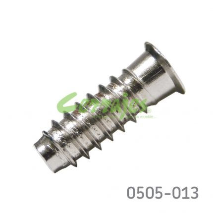 Tornillo para instalación de herrajes "Euro" 6,3mm L=18,0 mm PZ2 Niquelado sin punta