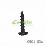Tornillo p/corredera de extensión cabeza de pan "Gripper" #8 x3/4" (19,05 mm) PH2 Negro con punta