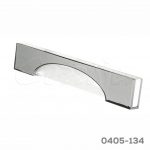 Jaladera Aluminio cc 160 mm L=190 mm 4630 Z71 Cromo con blancoTornillo M4x25mm