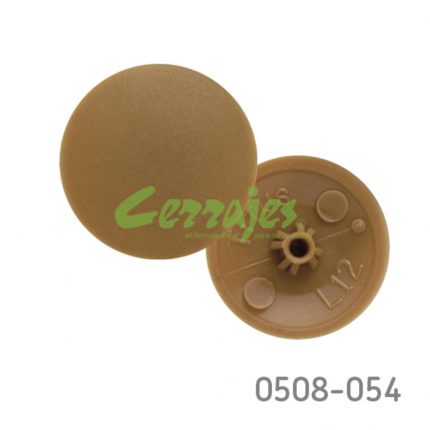 Cubierta para tornillo #8 y #10, diámetro 13 mm de diámetro cafe