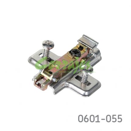 Base para bisagra Salice BAV4L39F "Domi" TØ=5mm niquelada H=3mm 37x32mm Acero/Zamak enganche rápido