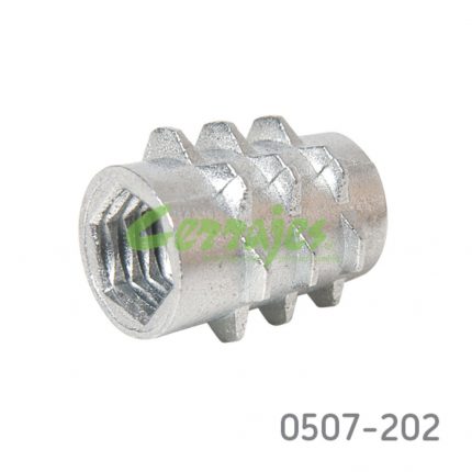 Inserto cuerda M608x13 mm zamak zincado