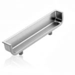 Jaladera de embutir oculta Zamak cc 64 mm L=112 mm 4589 Z22 Niquel cepillado Tornillo  -